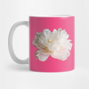Pale Pink Peony Flower Mug